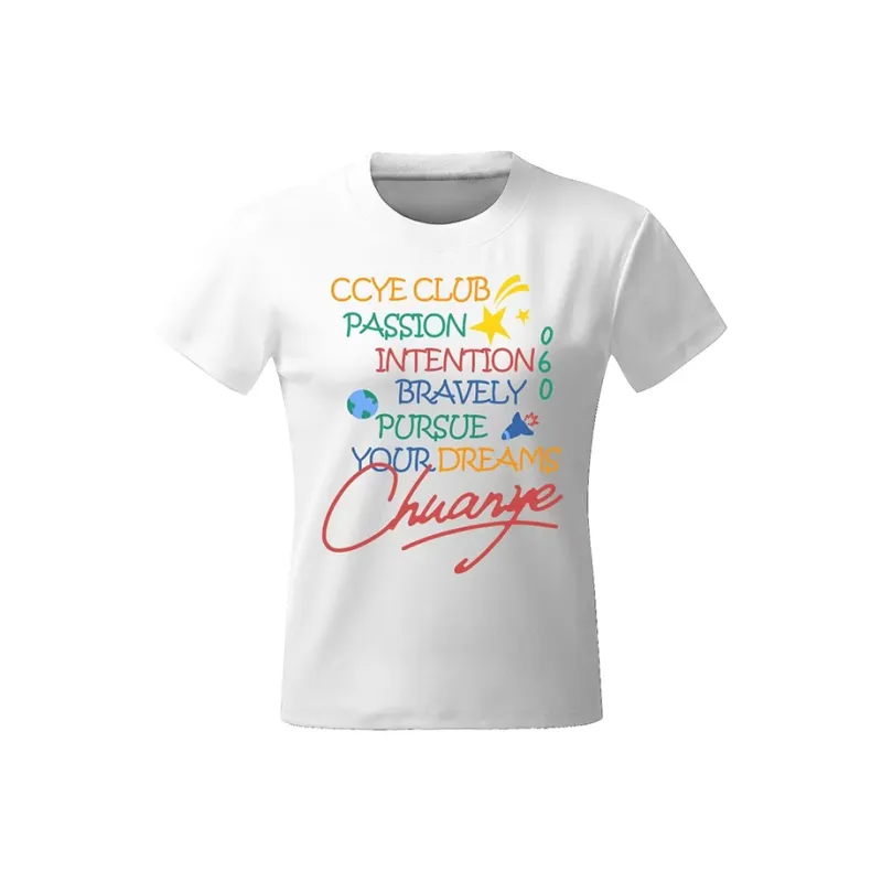 CHUANCHUANYEJIA Set in Sleeve T Shirt Women's-0