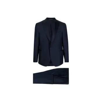 Canali Single breasted Wool Dinner Suit