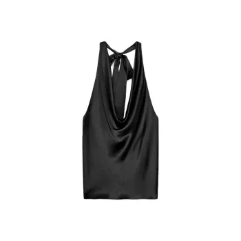 ZARA Tank Tops Women's Black