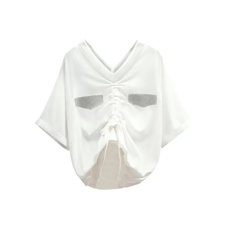 Cypress House Batwing Sleeve T Shirt Women's White-0