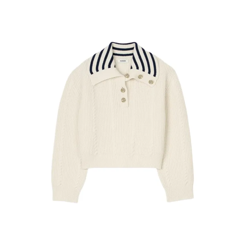 Sandro Stripe detail Sweater-0