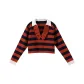 Navy Blue Red Stripes