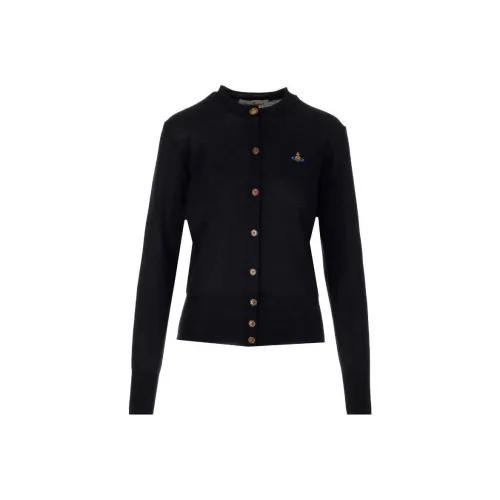 Vivienne Westwood Logo Embroidered Knitted Cardigan