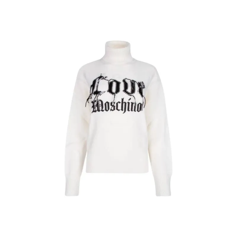 LOVE MOSCHINO FW22 Sweater Women's White-0