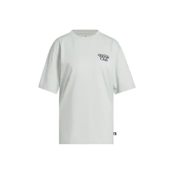 Adidas Drop Shoulder Sleeve T Shirt Women's Fantasy Silver