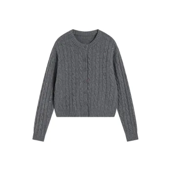 AMAZING SONG Sweater Women's Minimalist Gray