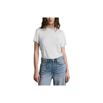 RAG&BONE Michal Linen Tee T Shirt Women's White
