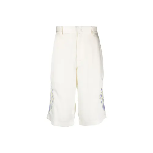 BLUEMARBLE Embroidered Knee Length Satin Shorts