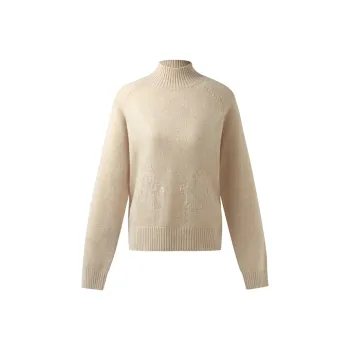 GOELIA Sweater Women's Light Floral Apricot