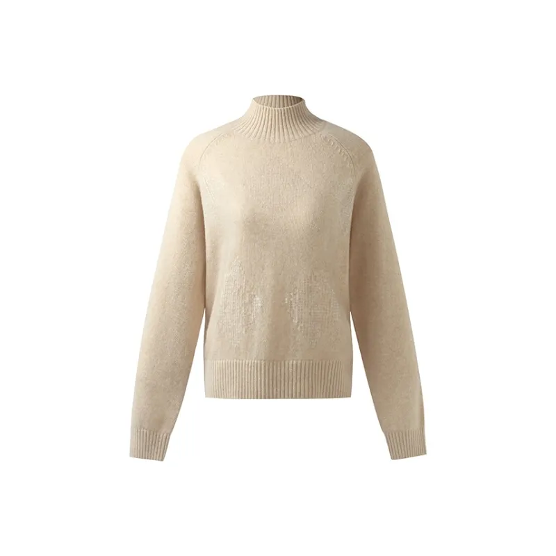GOELIA Sweater Women's Light Floral Apricot-0
