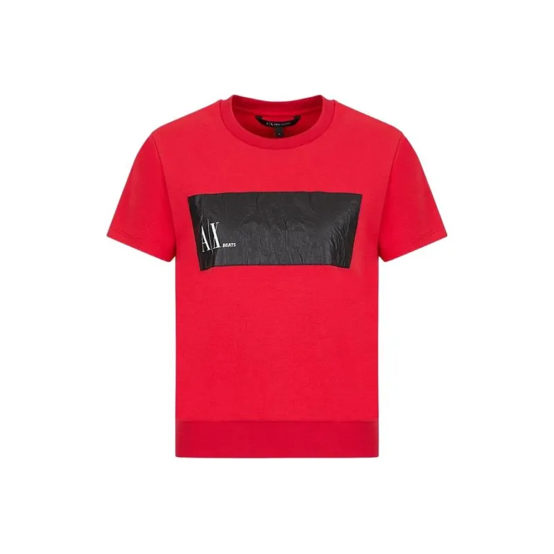 ARMANI EXCHANGEAE SS22 T Shirt Women's Red-0