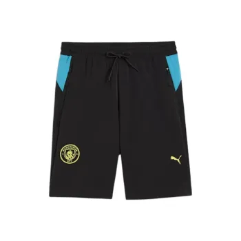 PUMA Manchester City TECH 6' Woven Shorts Men Casual Shorts Men's Black Demon Blue