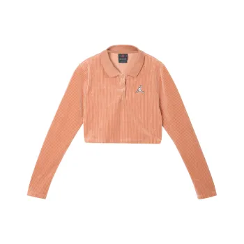 JORDAN Crop Tops Women's Clay Yellow