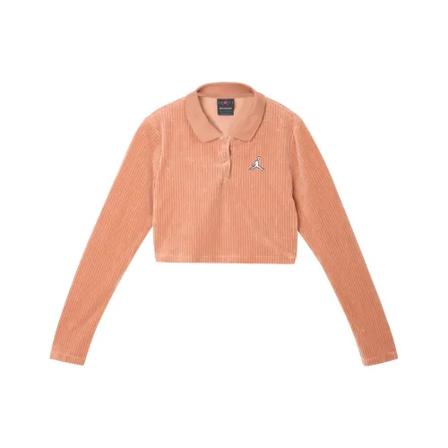 JORDAN Crop Tops Women's Clay Yellow