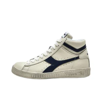 Diadora GAME L Anti Slip Wear Resistant High Top Skateboard Shoes Unisex White