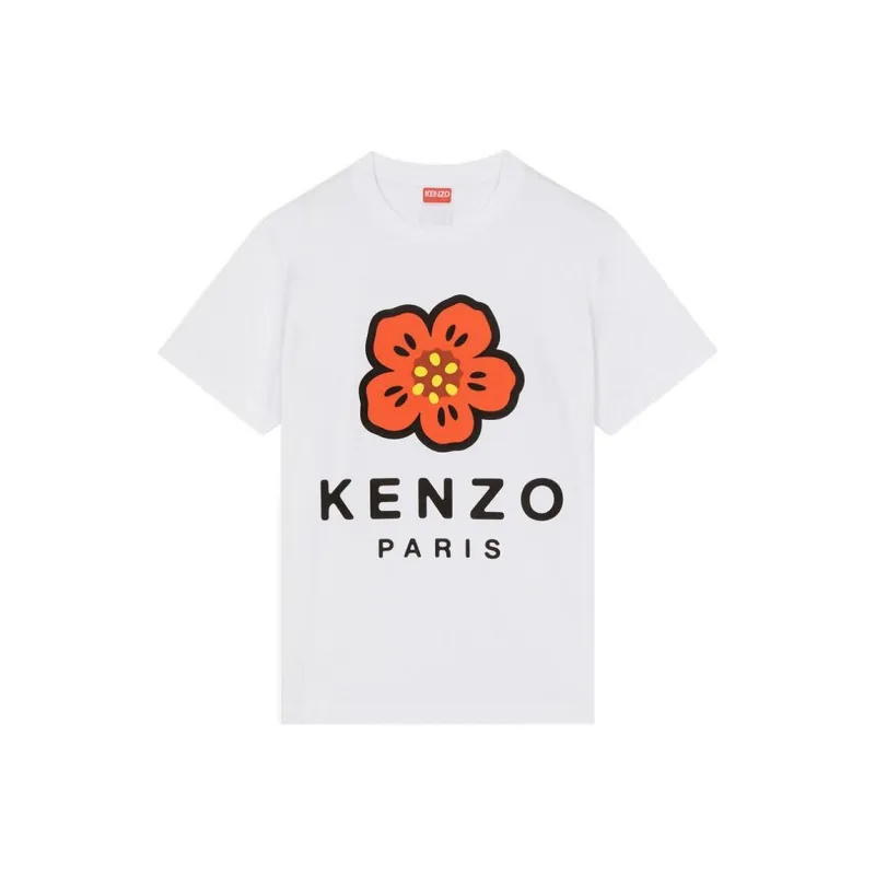 KENZO X Nigo Women'ss Boke Flower Loose T Shirt White-0