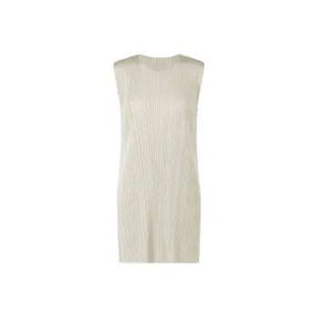PLEATS PLEASE ISSEY MIYAKE SS22 T Shirt Women's Light Gray