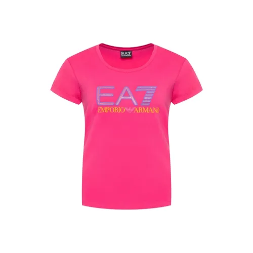 EMPORIO ARMANI T Shirts Women's Rose Red
