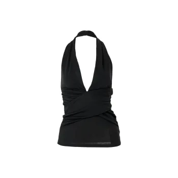 CarolinaHerrera Gathered detail Halterneck Top