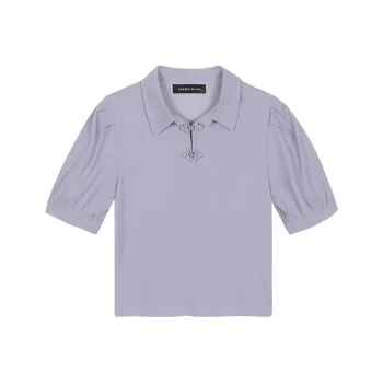 EIDOLON GRAIN Crop Tops Women's Purple