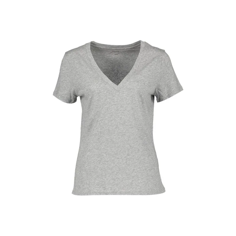 VINCE Classic V neck T shirt-0