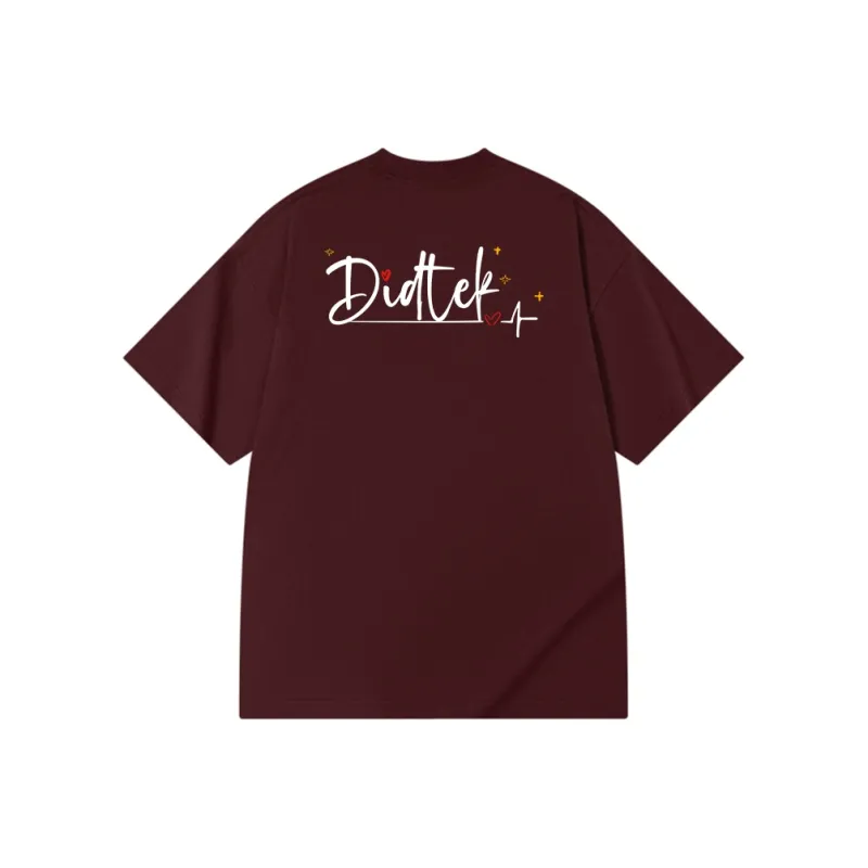 DIDTEK Drop Shoulder Sleeve Short Sleeved T Shirts Unisex-12