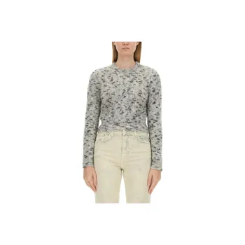 MOSCHINO Jeans Crewneck Cropped Jumper