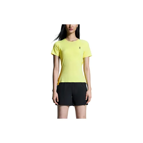 On Performance Raglan Sleeve T Shirt Women's Light Yellow