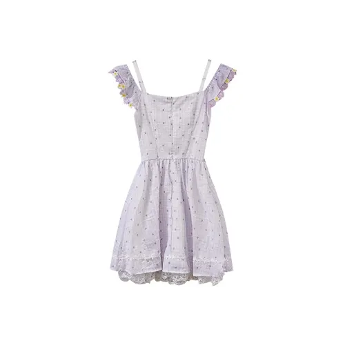 Mu Xiao Xin Slip Dress Women's Purple