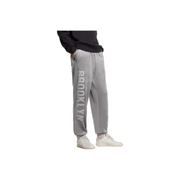 JACK JONES· x NBA Casual Pants Men's Stone Carved Gray