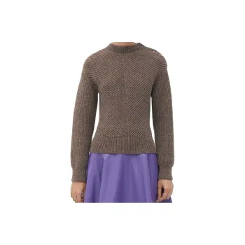 Bottega Veneta Chevron Motif Knit Jumper