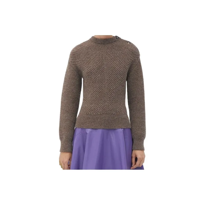 Bottega Veneta Chevron Motif Knit Jumper-0