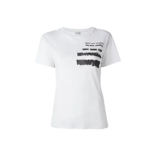SAINT LAURENT SS22 T Shirt Women's White