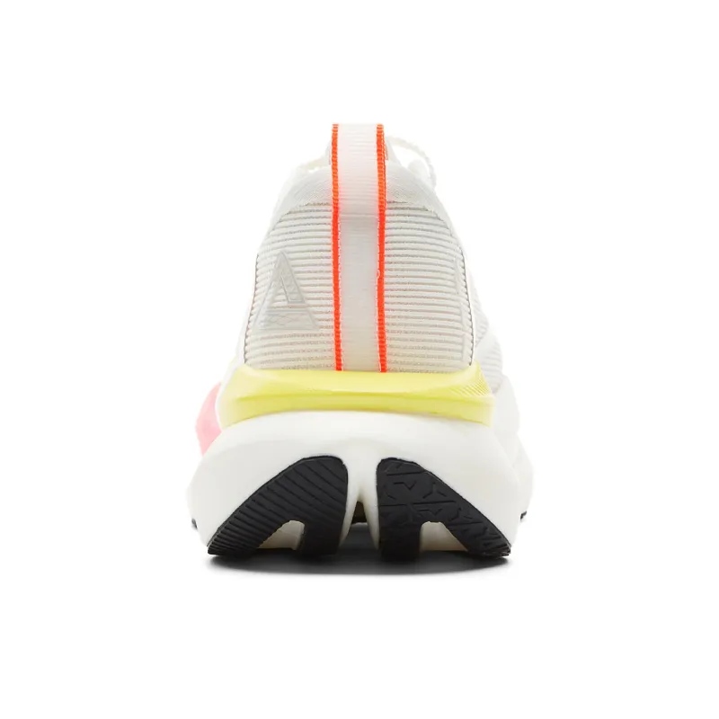 PEAK Cushioning, Slip Resistant, Abrasion Resistant, Rebound Low Top Running Shoes Men's Milk White Orange-4