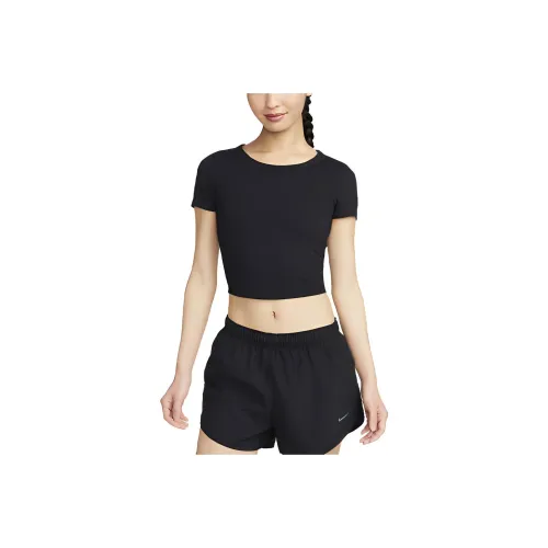 nike ivory Crop Tops Women's Black