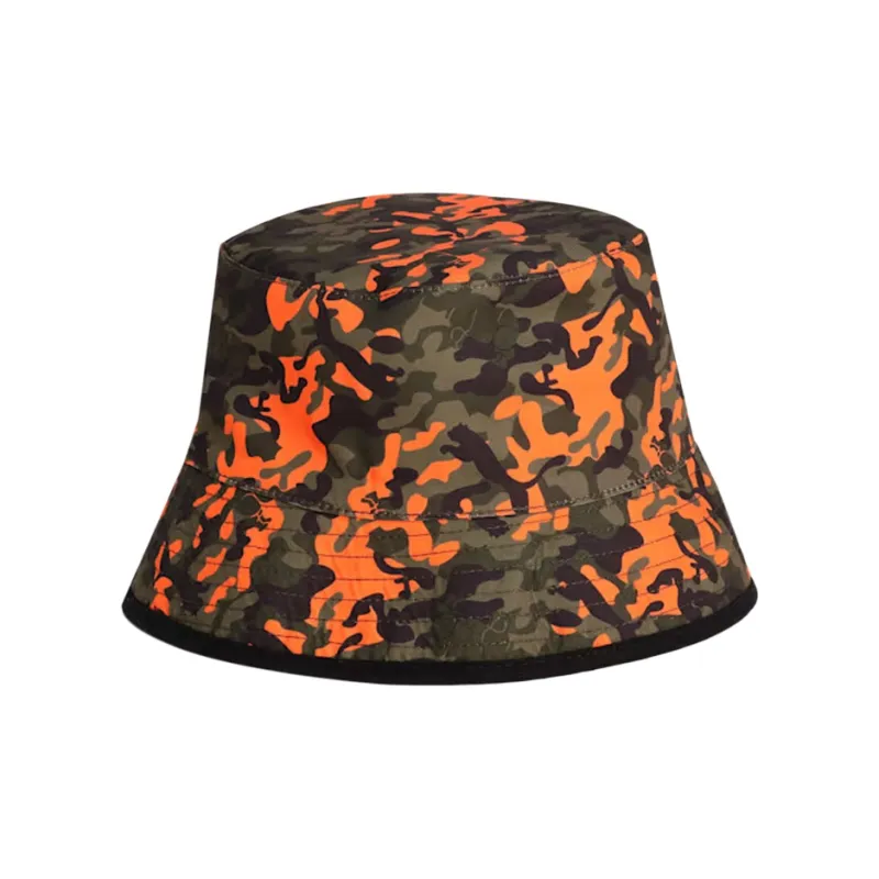PUMA Polyester Bucket Hats Unisex Orange/Black-2