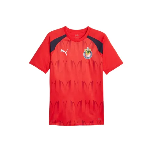 PUMA C.D. Guadalajara Soccer Prematch Jersey Soccer Jerseys Men's Orange