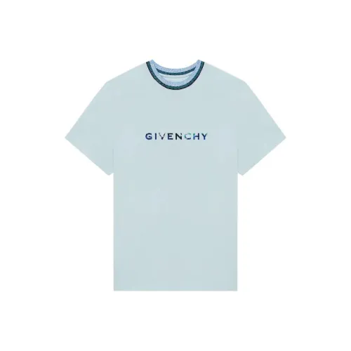 Givenchy Josh Smith Collaboration Collection T Shirt Women's Light Blue