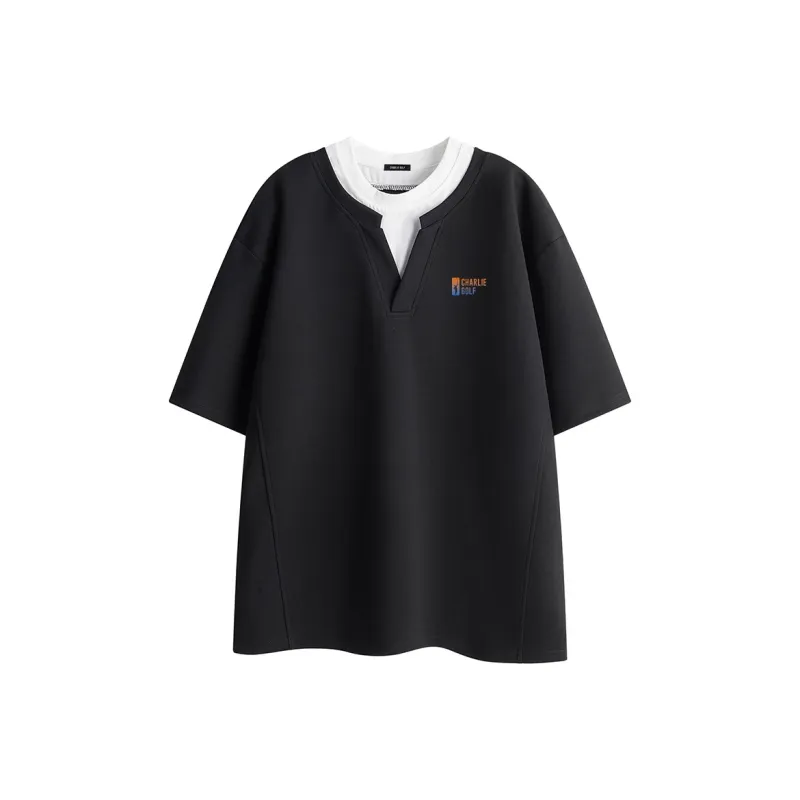 CHARLIE GOLF Drop Shoulder Sleeve T Shirt Women's-0