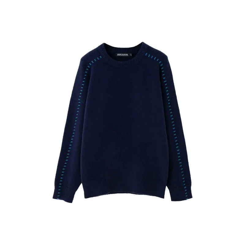 SOON FLOWER Sweater Women's Navy Blue-0