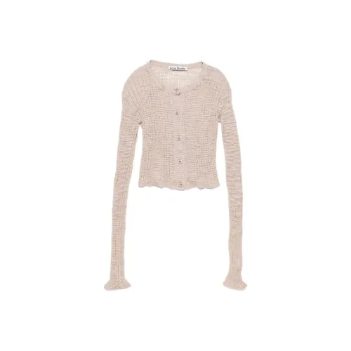 Acne Studios Wide Rib Cardigan Dusty Pink