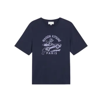 Maison Kitsune SS24 T Shirt Women's Ink Blue