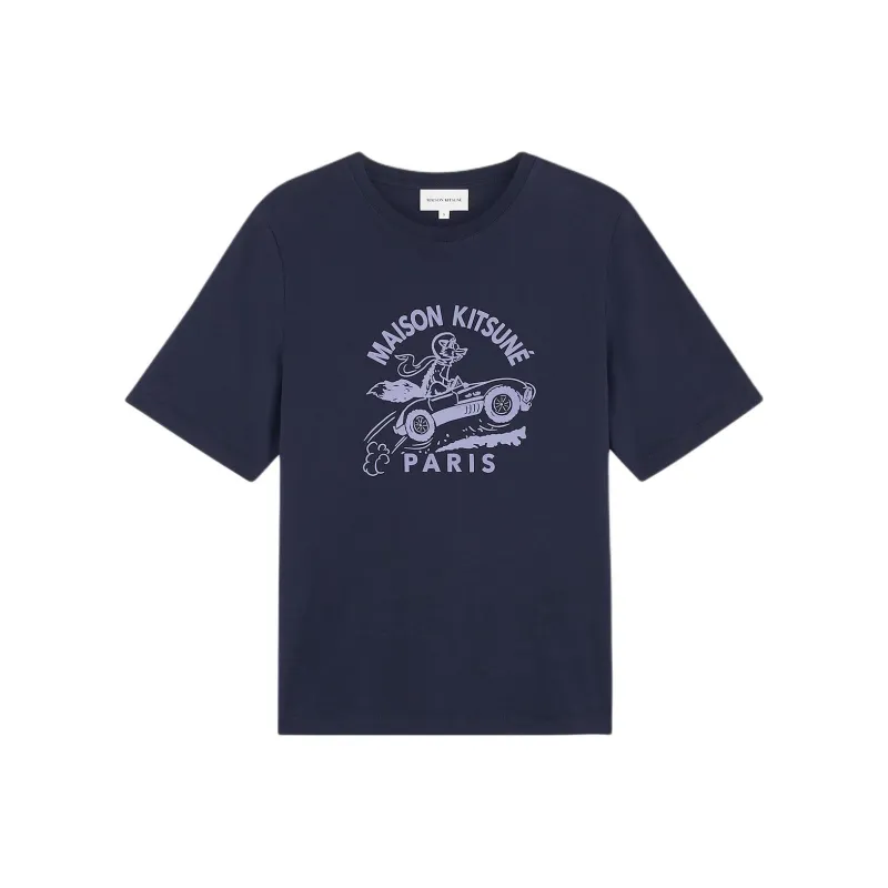 Maison Kitsune SS24 T Shirt Women's Ink Blue-0