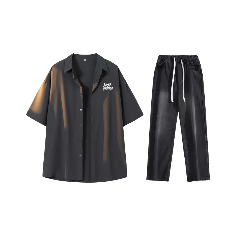 A.X.S.K Shirt Matching Set Unisex-17