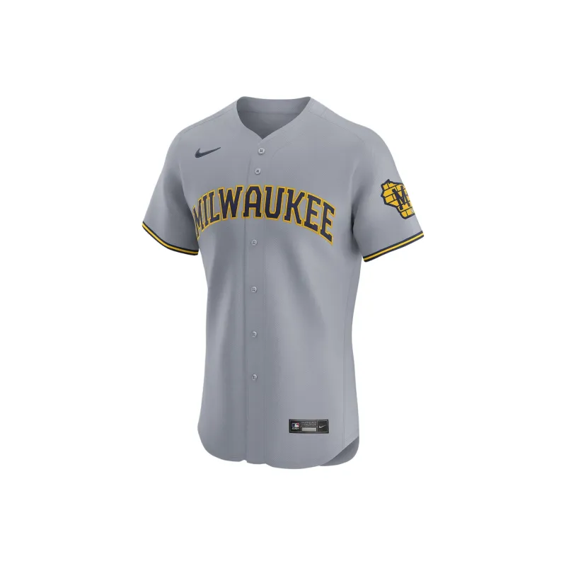 Nike Milwaukee Brewers Men's Nike Dri-FIT Adv Mlb Elite Jersey-0