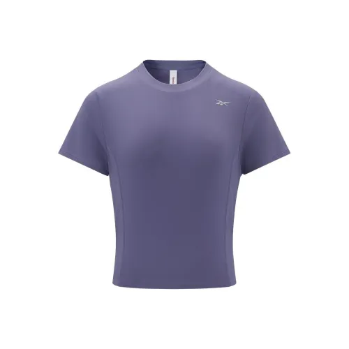 Reebok T Shirt Women's Gray Purple
