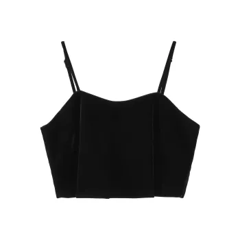 Fstudio Early Spring Korean Style Petite Layered Lazy Vest Tank Top Women's Black