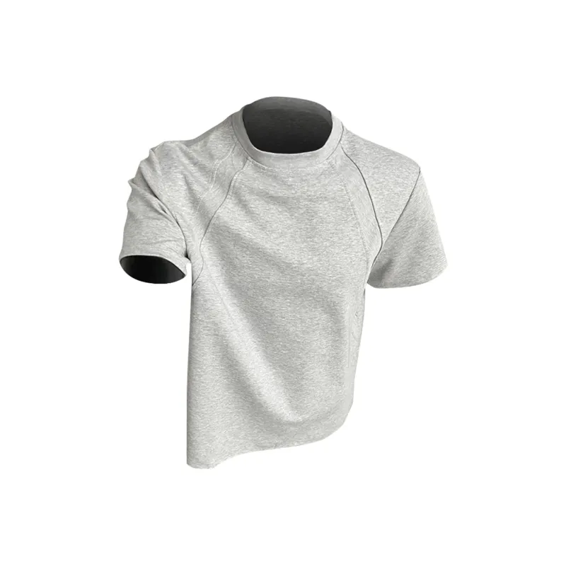 Mu Xiao Xin Drop Shoulder Sleeve T Shirt Women's-0
