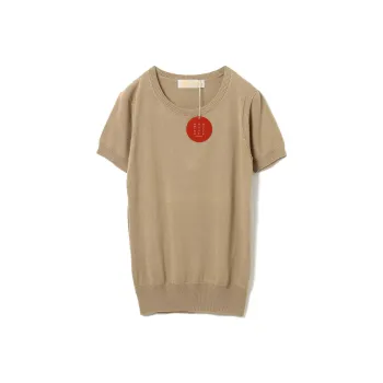 Beams Crop Tops Women's Ecru