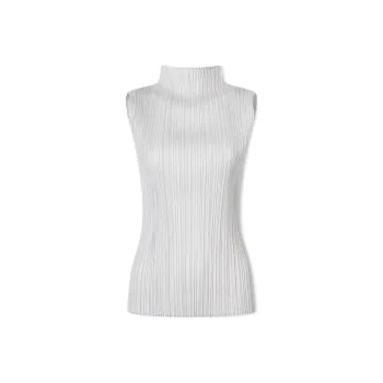 PLEATS PLEASE ISSEY MIYAKE Tank Tops Women's White